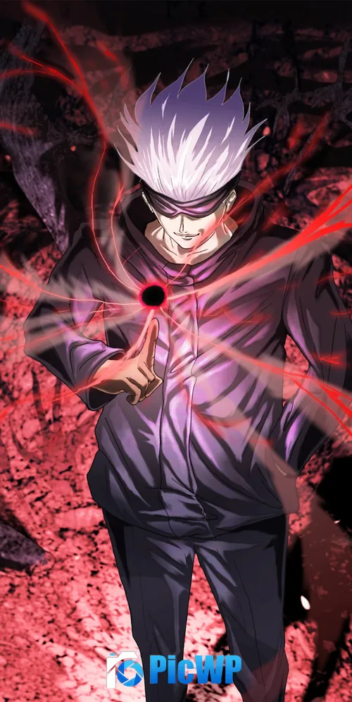 Satoru Gojo Artwork 3K Mobile Wallpaper