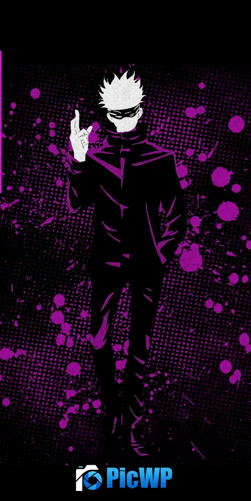 Satoru Gojo AMOLED 3K Mobile Wallpaper