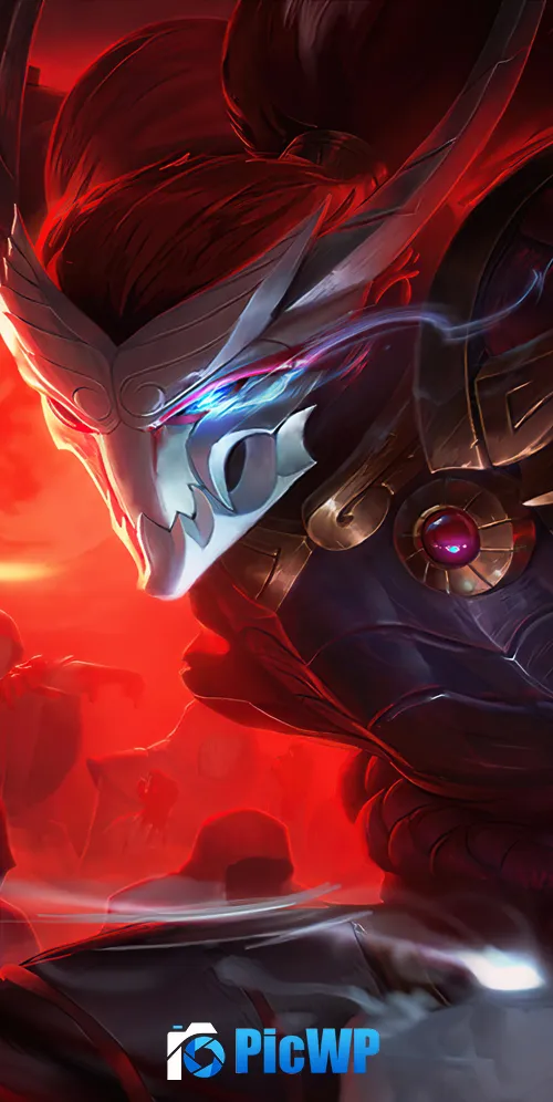 Blood Moon Yasuo League of Legends 3K Mobile Wallpaper