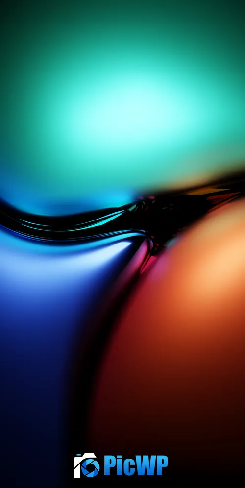 Metallic shapes 3D background 3K Mobile Wallpaper