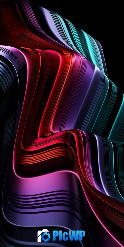 3D lines 3D Art 3K Mobile Wallpaper