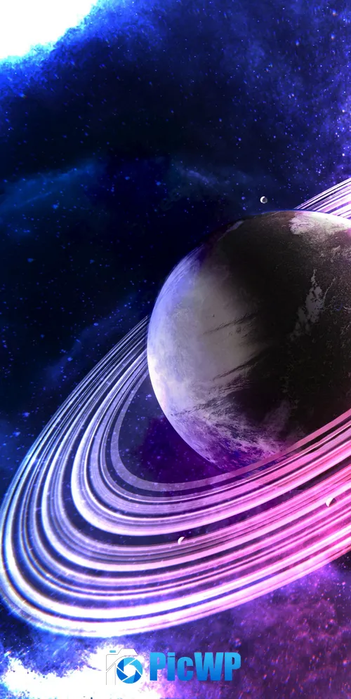 Saturn Rings of Saturn 3K Mobile Wallpaper