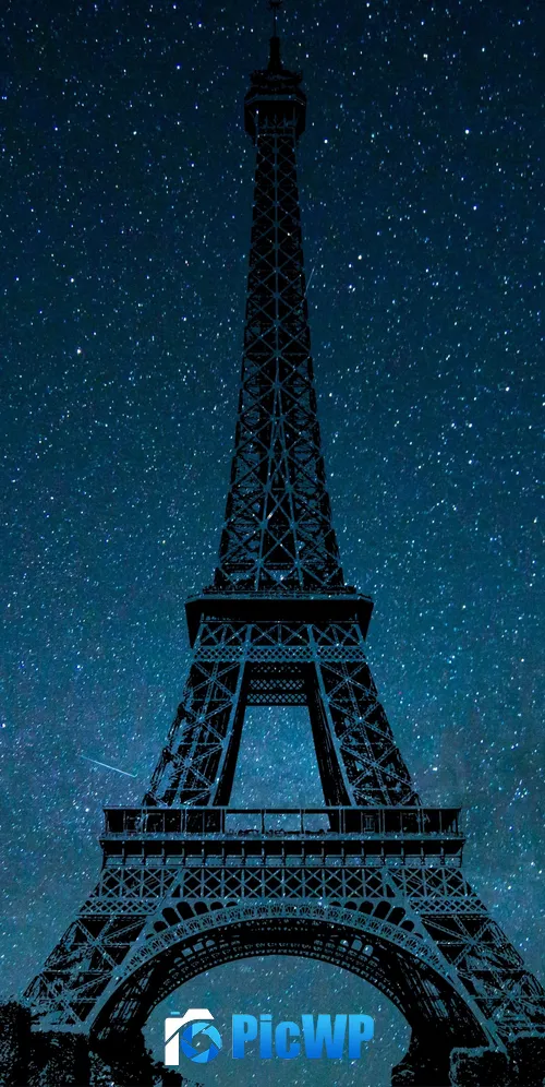 Eiffel Tower Night 3K Mobile Wallpaper