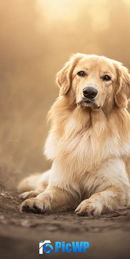 Golden Retriever Scottish breed dog 3K Mobile Wallpaper