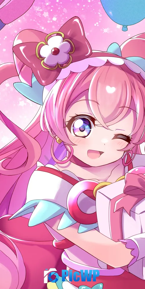 Yui Nagomi Delicious Party Precure 3K Mobile Wallpaper