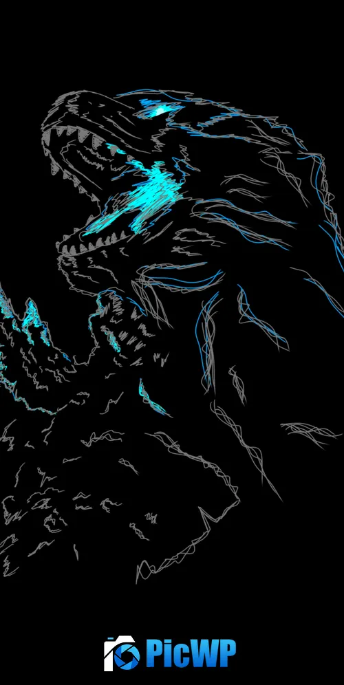 Godzilla AMOLED 3K Mobile Wallpaper