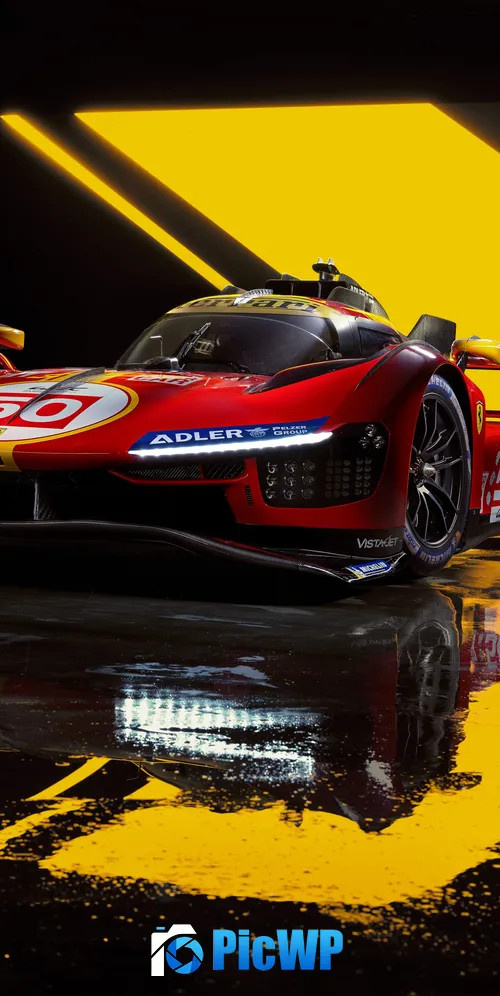 Ferrari 499P 2023 World Endurance Championship 3K Mobile Wallpaper