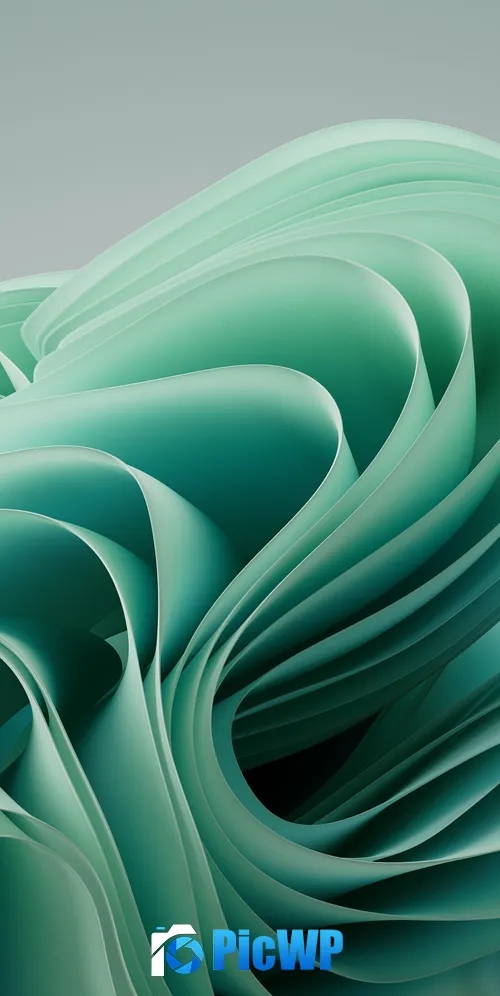 Surface Laptop 5 Teal abstract 3K Mobile Wallpaper