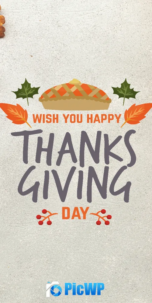 Happy Thanksgiving Pumpkins 3K Mobile Wallpaper