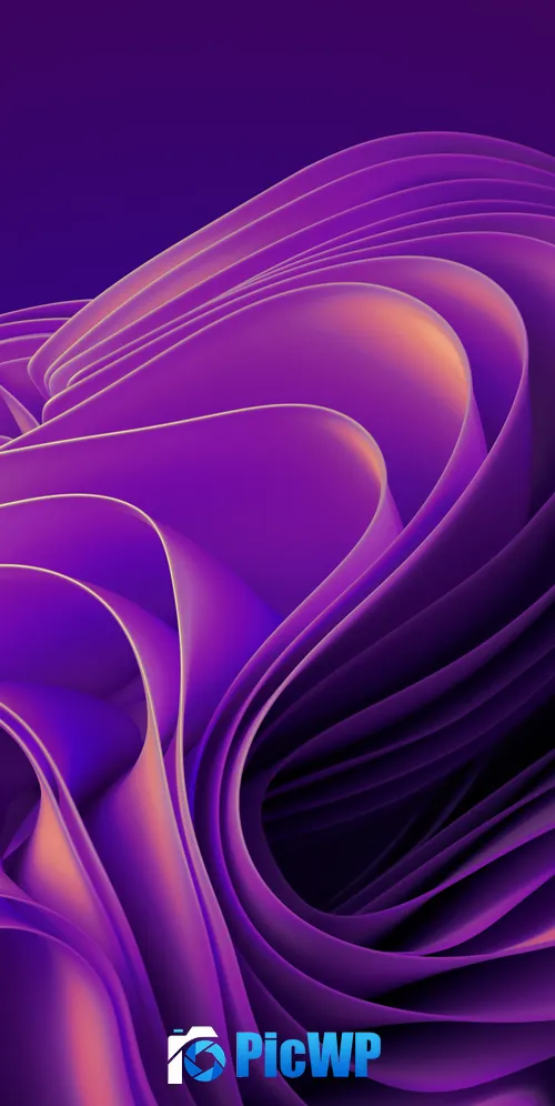 Windows 11 Purple 3K Mobile Wallpaper