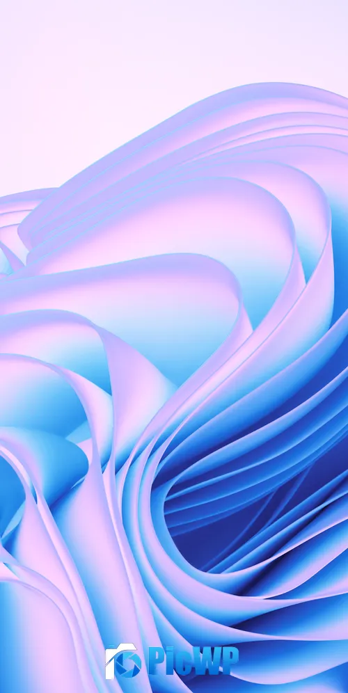 Windows 11 Cyan blue abstract 3K Mobile Wallpaper