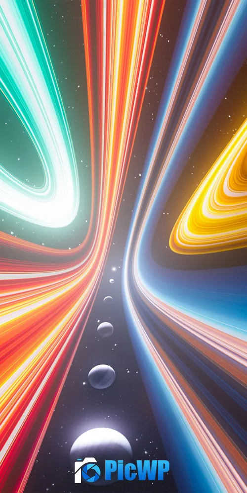 Vibrant Cosmic scene 3K Mobile Wallpaper