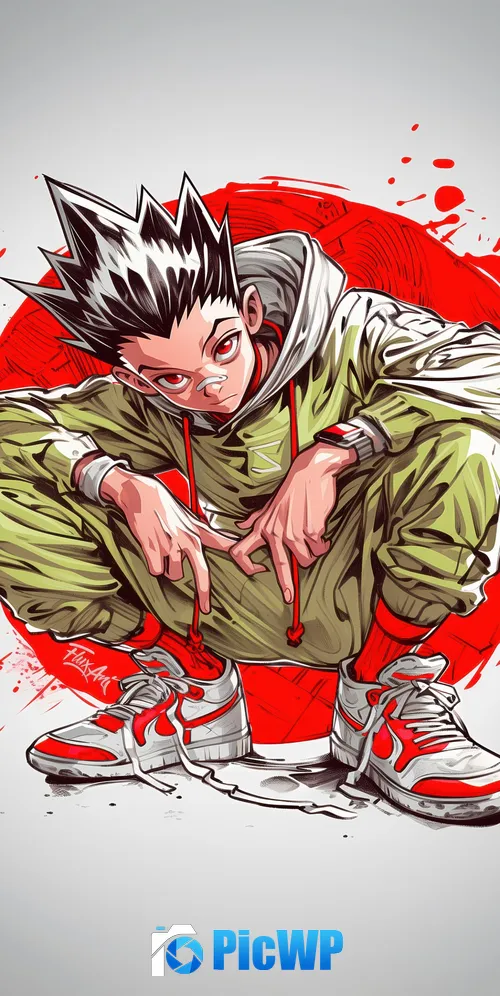 Gon Freecss AI art 3K Mobile Wallpaper