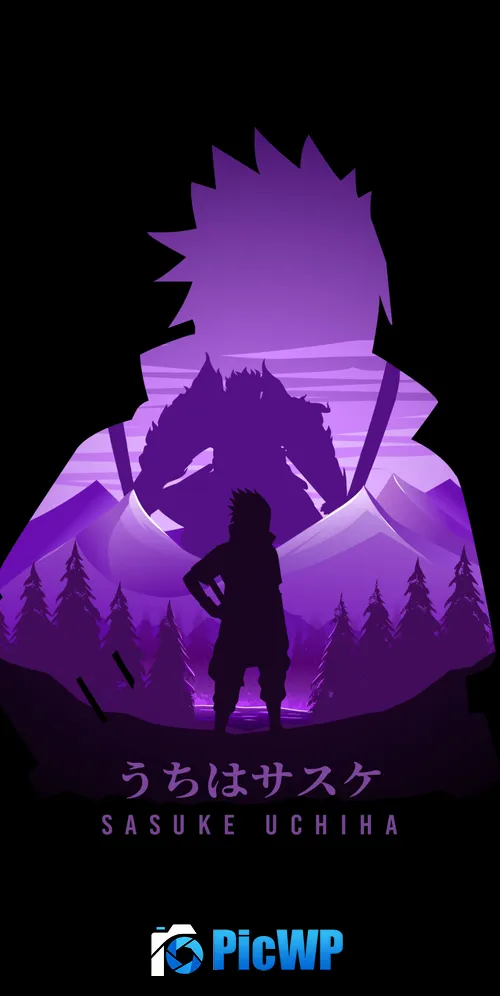 Sasuke Uchiha AMOLED 3K Mobile Wallpaper