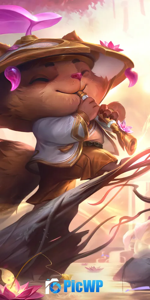 Spirit Blossom Teemo League of Legends 3K Mobile Wallpaper