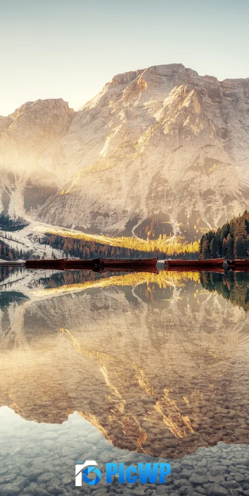 Pragser Wildsee Scenic 3K Mobile Wallpaper