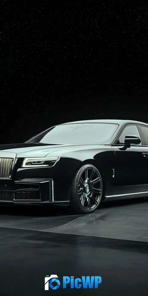Spofec Rolls-Royce Black Badge Ghost 3K Mobile Wallpaper
