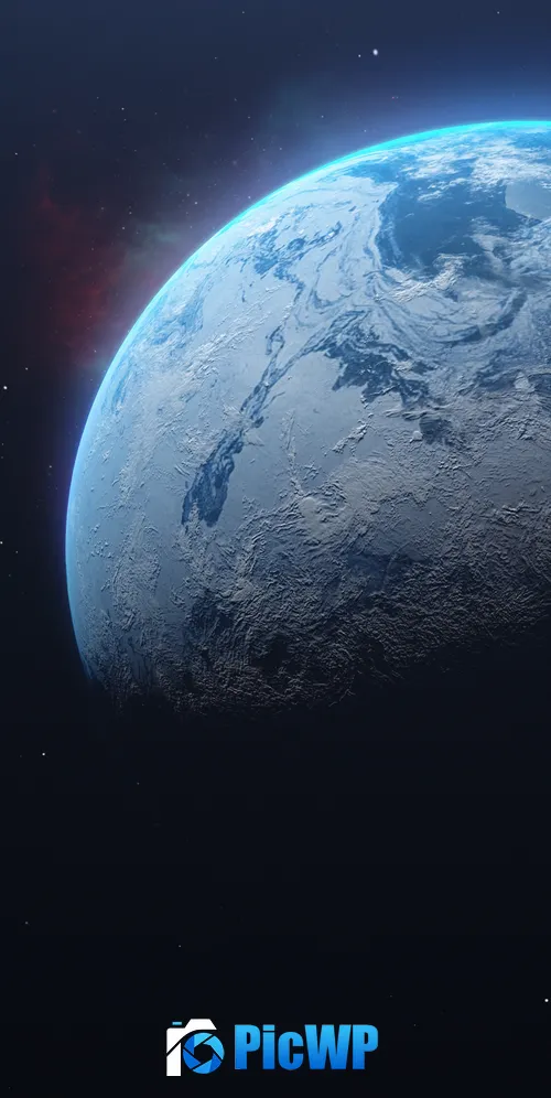 Planet Frozen 3K Mobile Wallpaper
