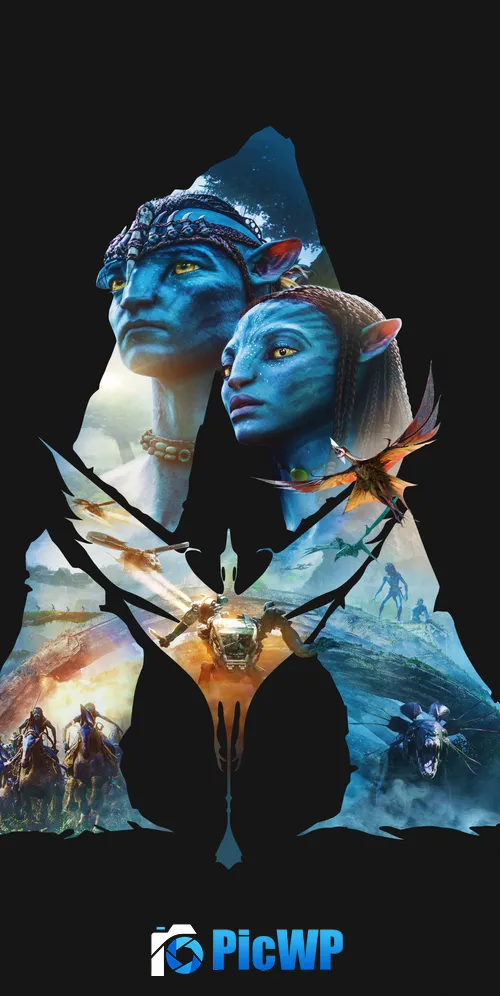 Avatar: The Way of Water Dark background 3K Mobile Wallpaper