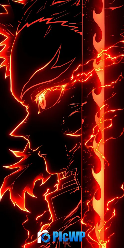 Kyojuro Rengoku AMOLED 3K Mobile Wallpaper