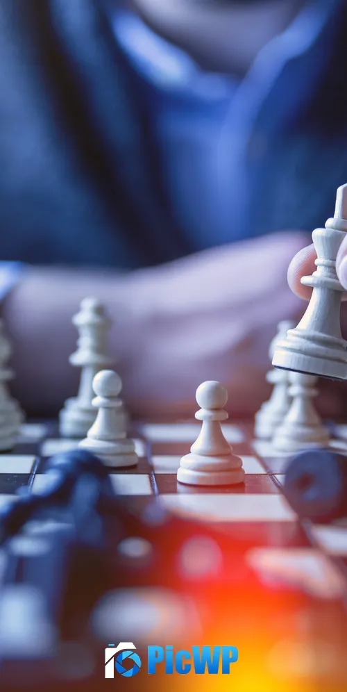 Playing Chess 3K Mobile Wallpaper