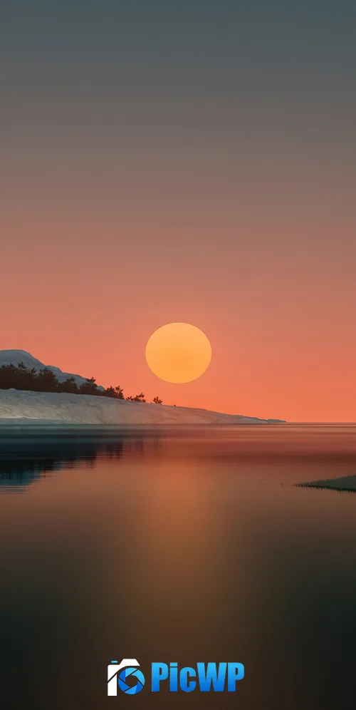 Sunset Windows 11 3K Mobile Wallpaper