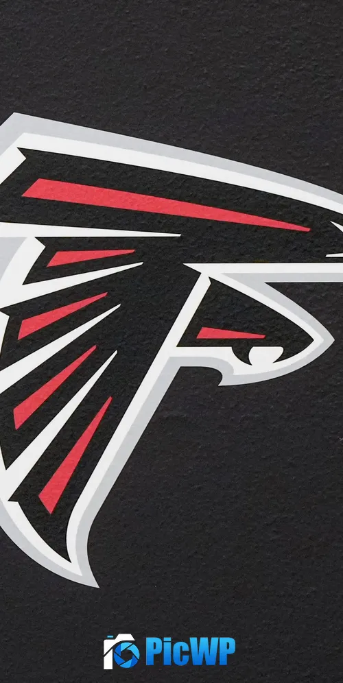 Atlanta Falcons Minimal logo 3K Mobile Wallpaper