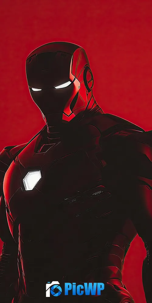 Iron Man Red aesthetic 3K Mobile Wallpaper