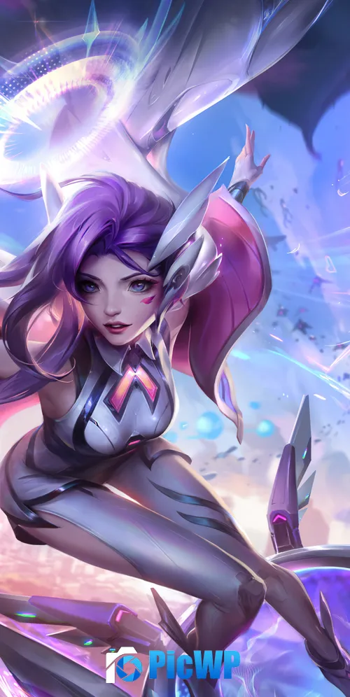 Battle Dove Seraphine League of Legends 3K Mobile Wallpaper