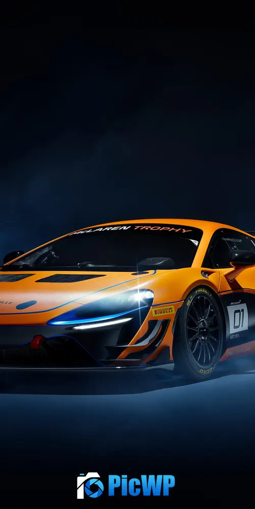 McLaren Artura Trophy Race cars 3K Mobile Wallpaper