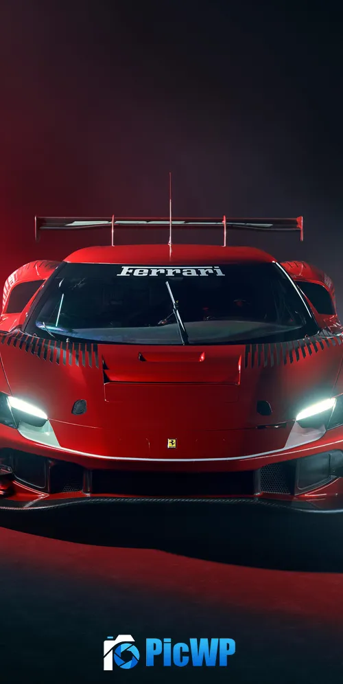 Ferrari 296 GT3 2022 3K Mobile Wallpaper