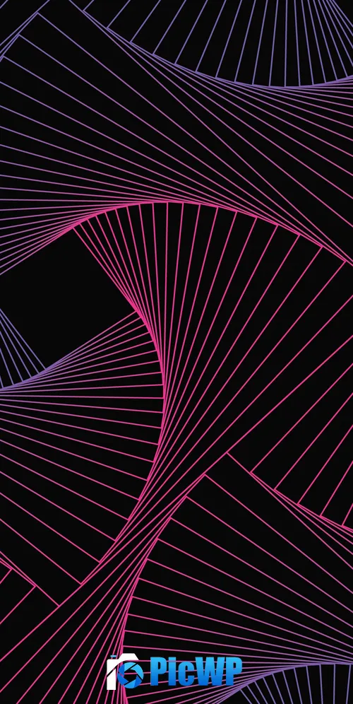 Geometric Lines 3K Mobile Wallpaper