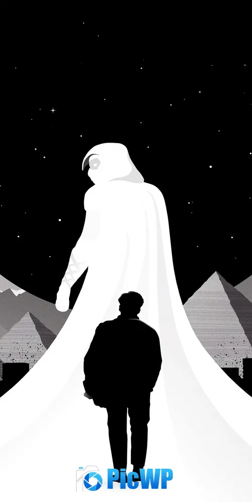 Moon Knight AMOLED 3K Mobile Wallpaper