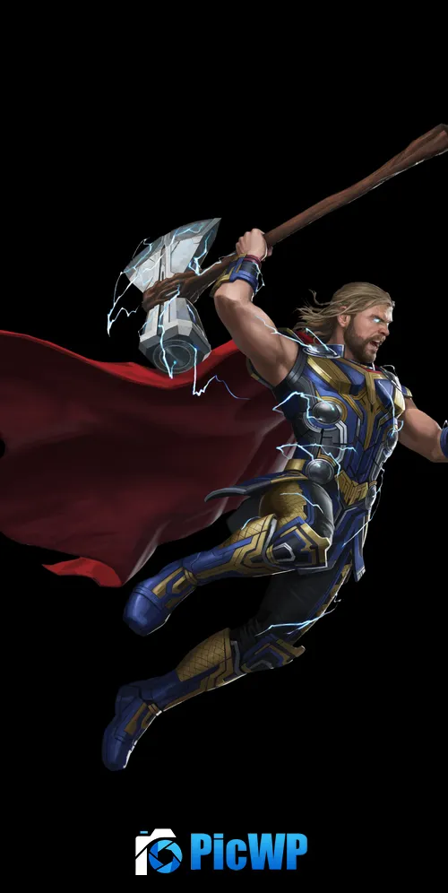 Thor: Love and Thunder God of Thunder 3K Mobile Wallpaper