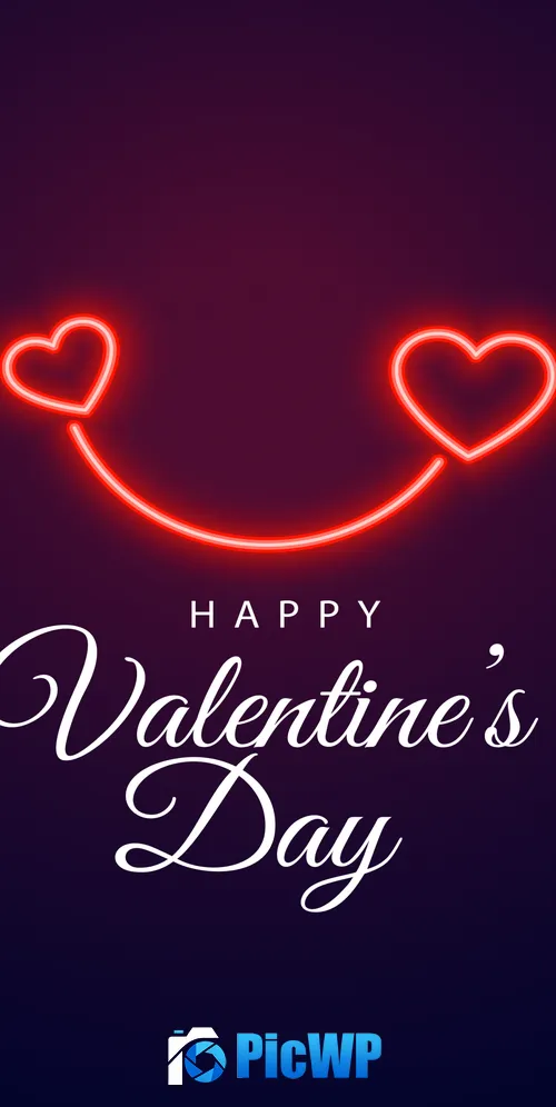 Happy Valentine's Day February 14th 3K Mobile Wallpaper