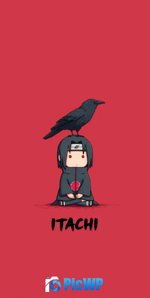 Chibi Itachi Uchiha 3K Mobile Wallpaper