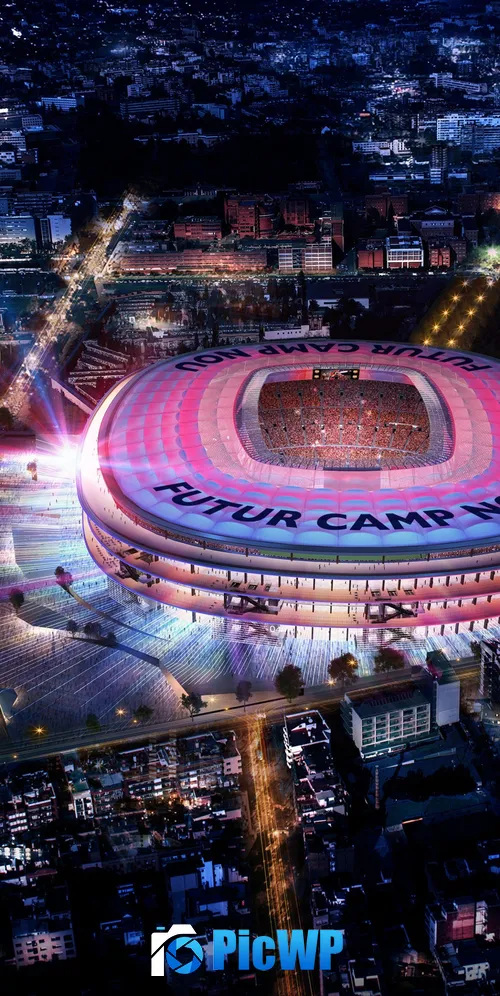 Future Camp Nou 3K Mobile Wallpaper