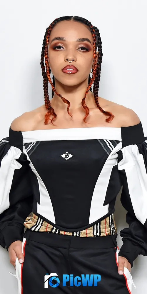 FKA twigs White background 3K Mobile Wallpaper