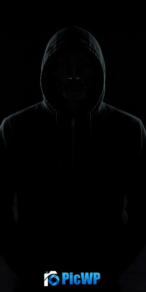 Hooded Man Shadow 3K Mobile Wallpaper
