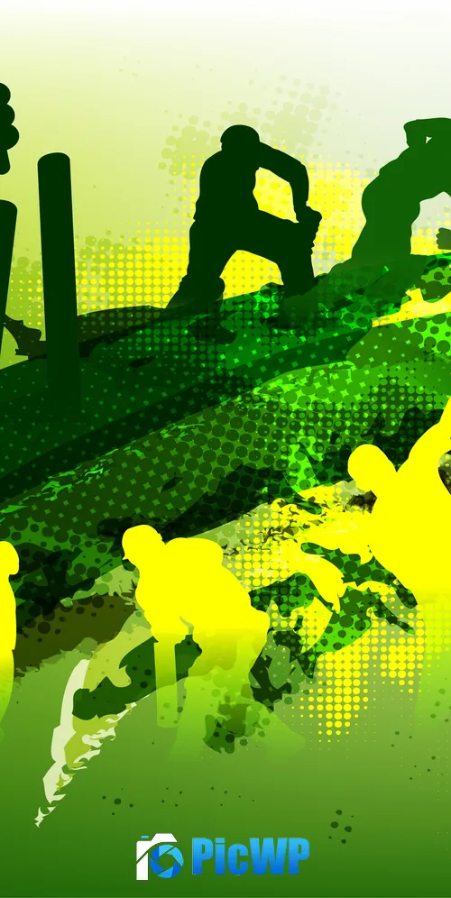 Cricket World Cup Illustration 3K Mobile Wallpaper