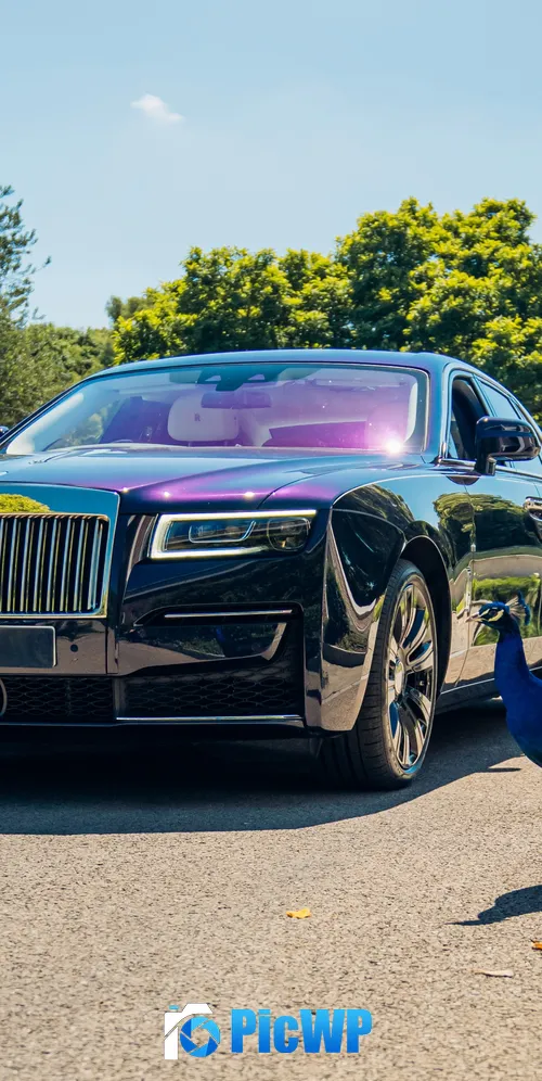 Rolls-Royce Ghost Peacock 3K Mobile Wallpaper