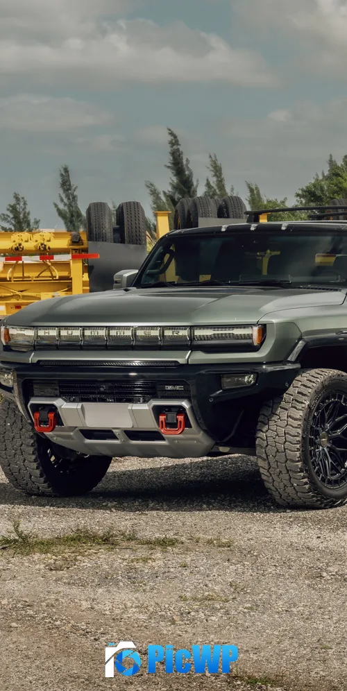 Electric GMC Hummer EV 3K Mobile Wallpaper