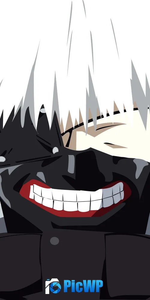 Ken Kaneki Ghoul mask 3K Mobile Wallpaper
