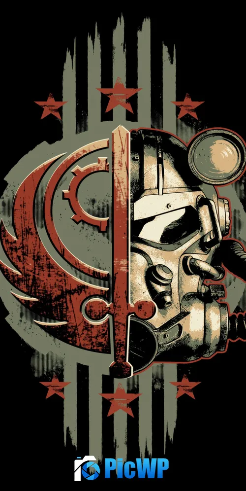 Fallout Brotherhood 3K Mobile Wallpaper