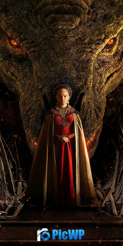 Milly Alcock Princess Rhaenyra Targaryen 3K Mobile Wallpaper