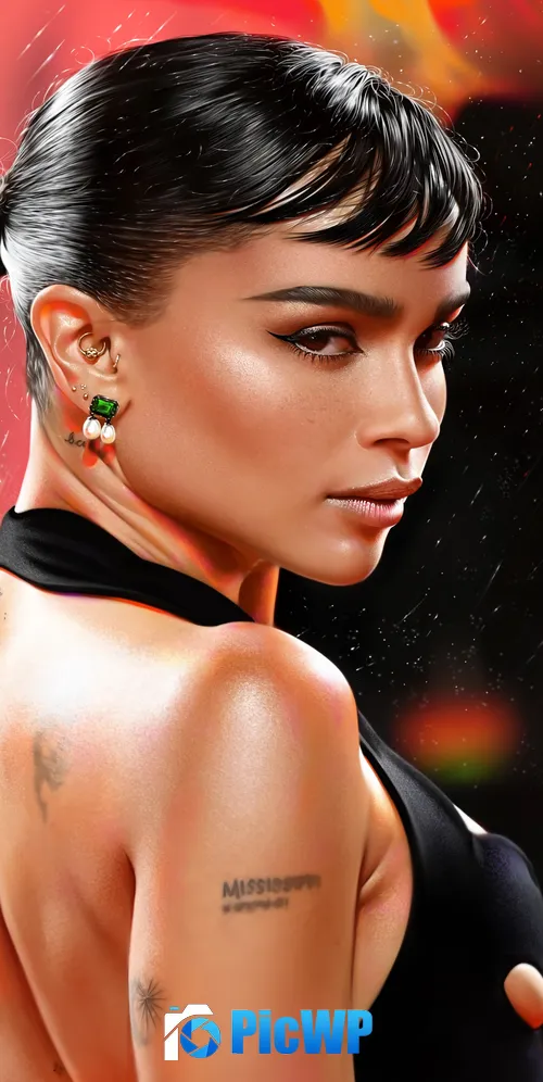 Zoe Kravitz Artwork 3K Mobile Wallpaper