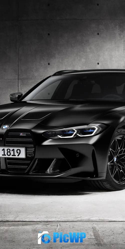 BMW M3 Competition Touring Black cars 3K Mobile Wallpaper
