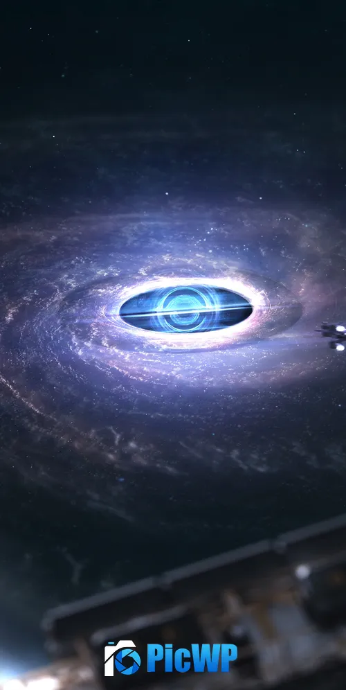 Black hole Gargantua 3K Mobile Wallpaper