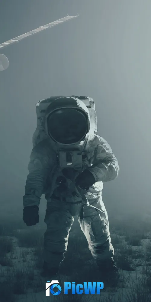 Astronaut Alone 3K Mobile Wallpaper