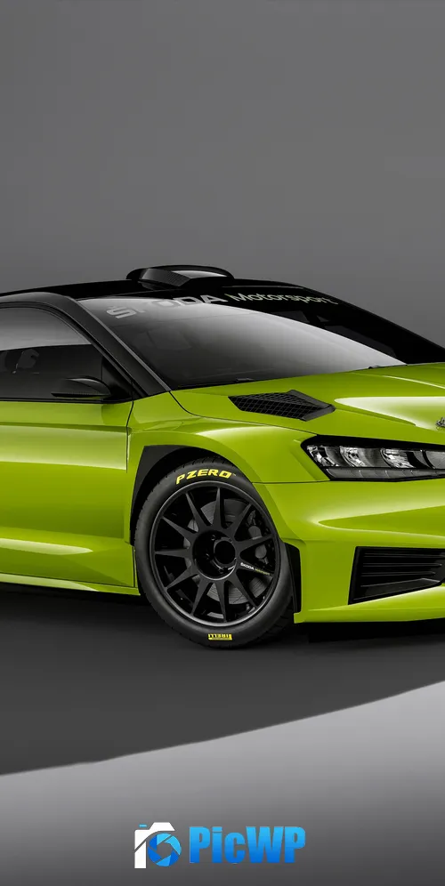 Skoda Fabia RS Rally2 Rally racer 3K Mobile Wallpaper